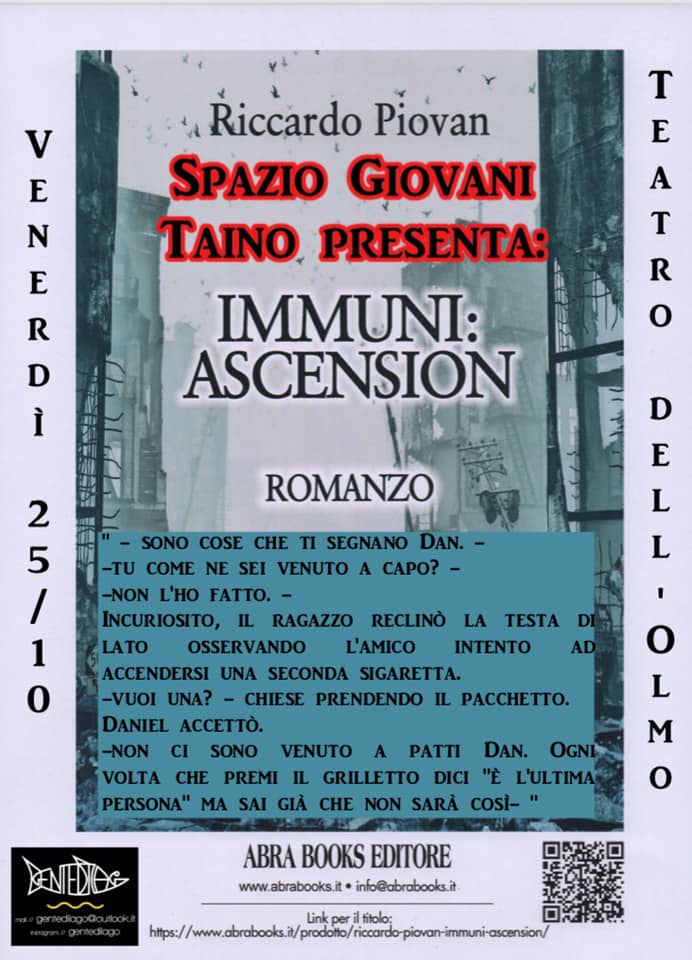 PRESENTAZIONE LIBRO "Immuni: Ascension"
