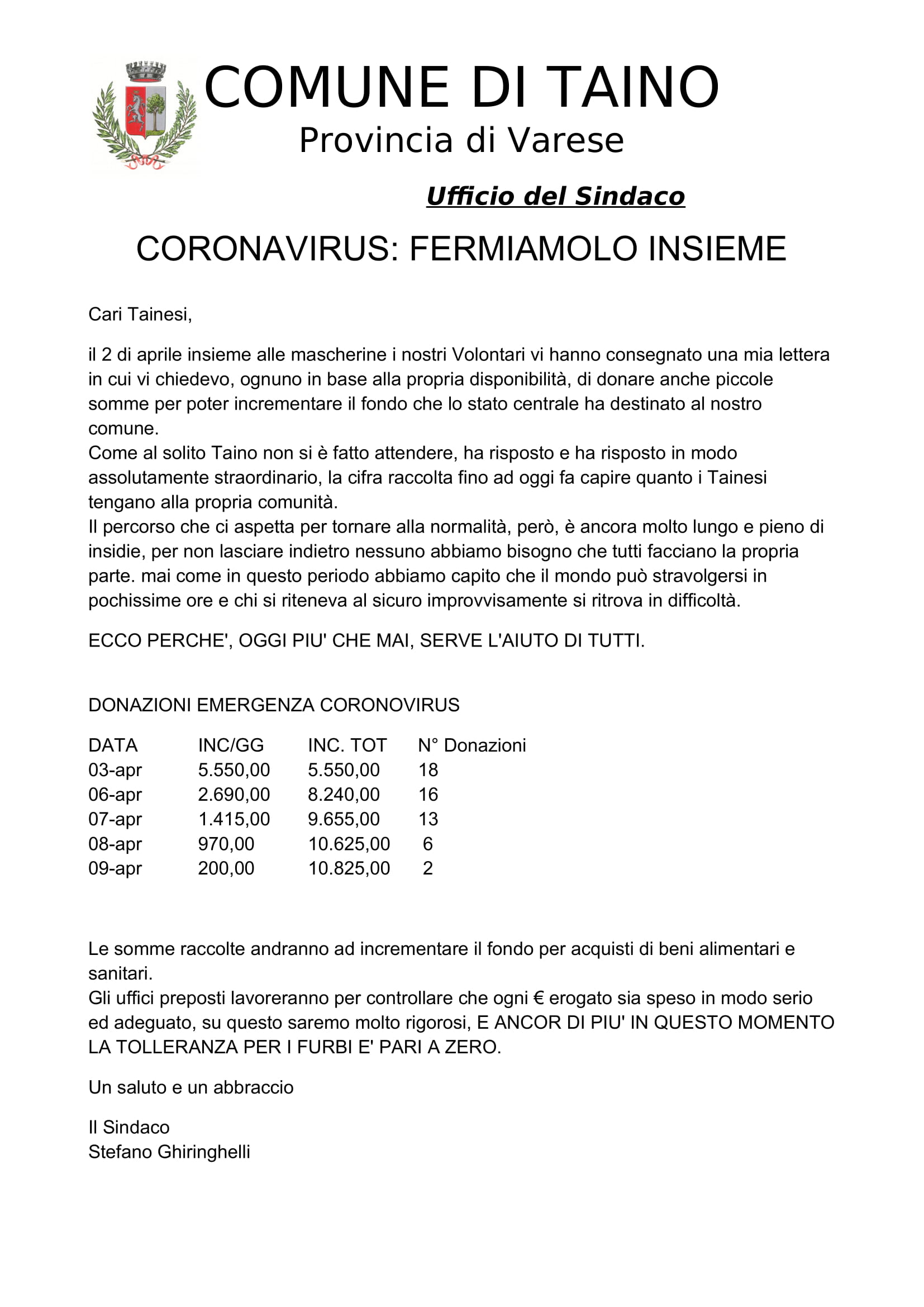 Coronavirus: fermiamolo insieme