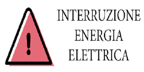 Attenzione: interruzione di corrente linea alta-tensione